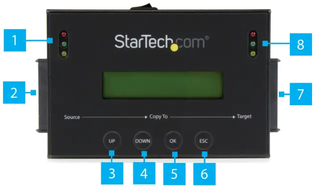 StarTech SATDUP11IMG HDD SSD Duplicator - Product Diagram