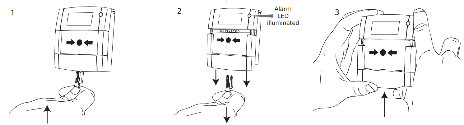 Firecell FC 200 002 Wireless Call Point - Testing and resetting