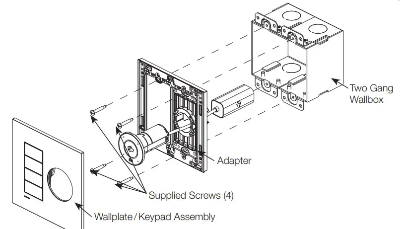 HQWT B P2W Lutron Palladiom QS Wallstations - Figure 1