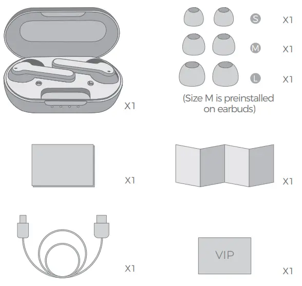MPOW True Wireless - PACKING LIST