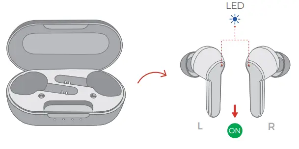 MPOW True Wireless - POWER ON