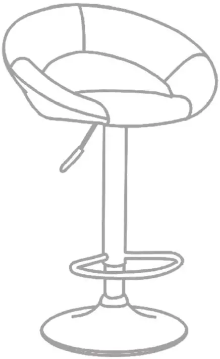 atmosphera Sasha Bar Stool Chromed Steel