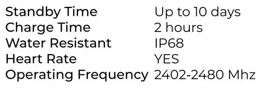 FIG 9 SPECIFICATIONS