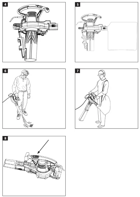 MEEC TOOLS 011398 230V Leaf Blower Vacuum Cleaner - fig 2