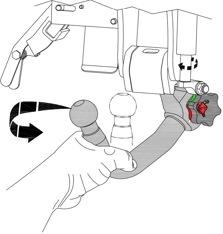 MVG 3132 SA Hyundai Swiveling Towbar B 05