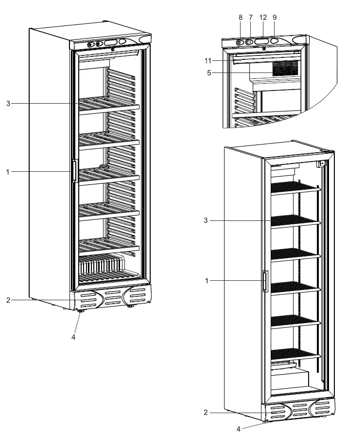 VIBOCOLD VD372 Single Door Visicoolers 1