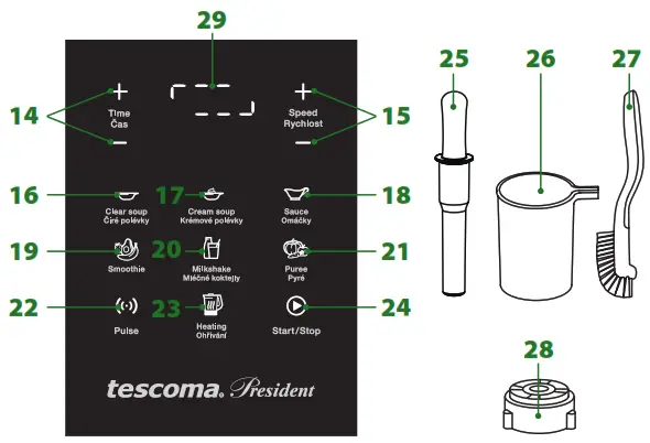 PRESIDENT tescoma 909050 Soup Maker with Blender - fig1
