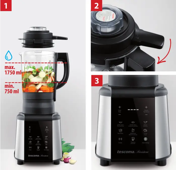 PRESIDENT tescoma 909050 Soup Maker with Blender - fig2