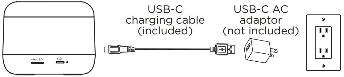 iHome iBT64 SoundBoost Glow Mini Bluetooth Speaker - CHARGING THE SPEAKER