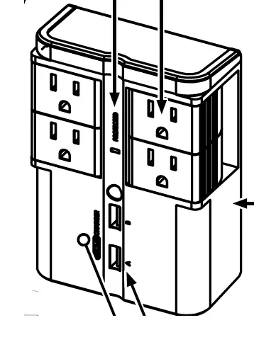 SANUS SA-OWSP42 On-Wall Surge Protector 3