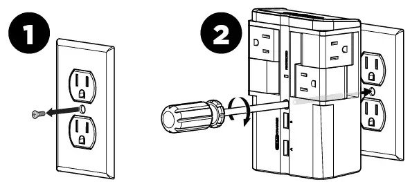 SANUS SA-OWSP42 On-Wall Surge Protector 9