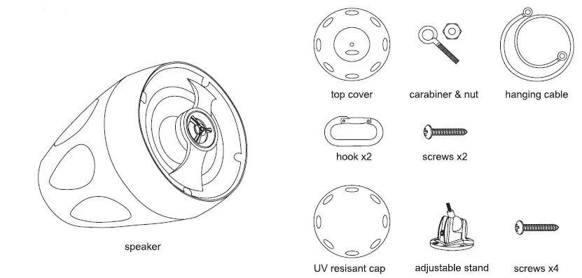 OSD-AUDIO-Forza-4-4-Inch-Outdoor-Pendant-Speaker-fig-1