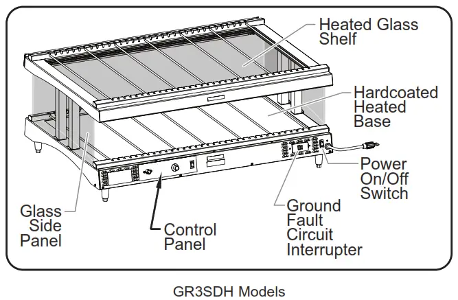 Hatco GR3SDH Series Heated Glass Merchandising Warmer - 3