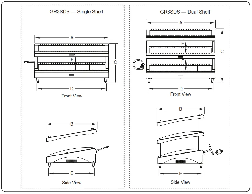 Hatco GR3SDH Series Heated Glass Merchandising Warmer - 8