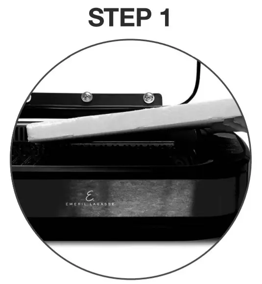EMERIL LAGASSE Smokeless Grill Elite - step1