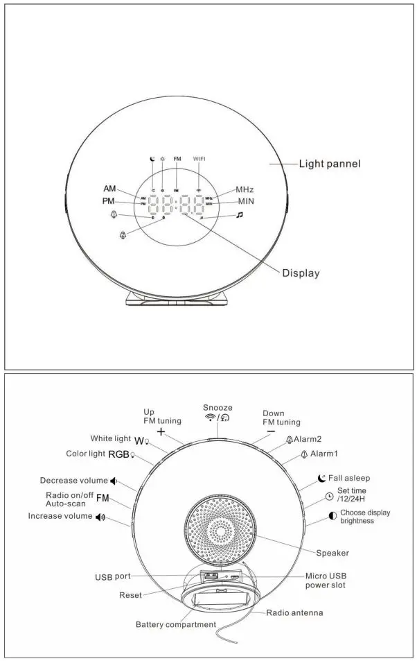 LUMIMAN Sunrise Smart Wake Up Light User Manual - Product OVERVIEW
