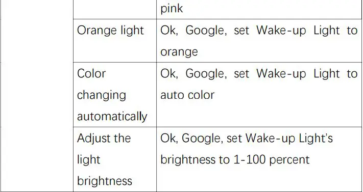 LUMIMAN Sunrise Smart Wake Up Light User Manual - VOICE CONTRO
