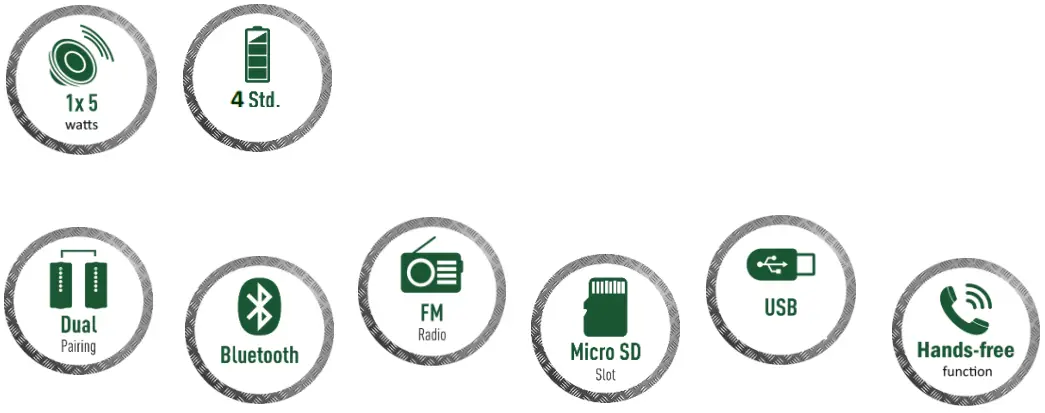 BE COOL Bluetooth Speaker Sound Bag Light - Fig 1