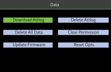 NGTeco Time Clock - D1 - Delete Data