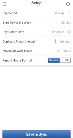 NGTeco Time Clock - D1 - Setup Pay Period and Attendance Rule from App
