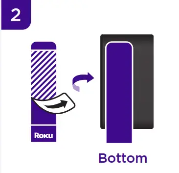 Roku 3930R Express Streaming Media Player adhesive strip1