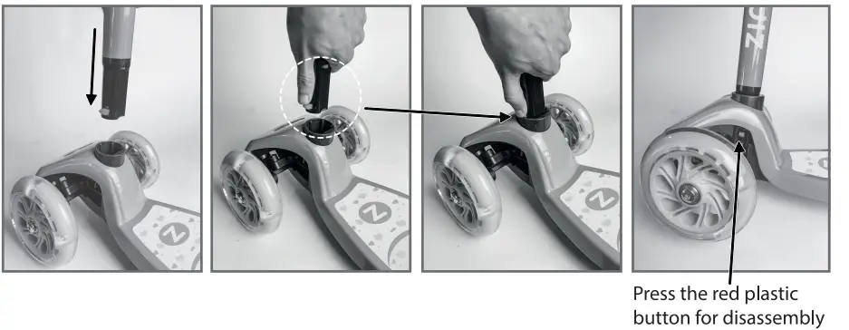 ZINC 9487734 Three Wheeled Light Up Safari Scooter-1