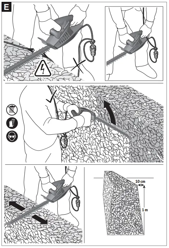 BOSCH EasyHedgeCut 45 Corded Hedge Cutter - Fig 5