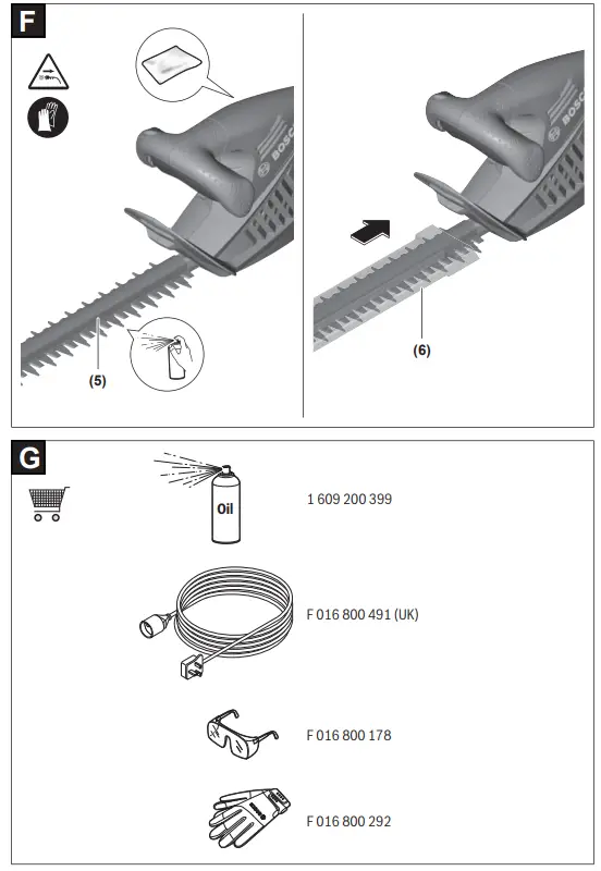 BOSCH EasyHedgeCut 45 Corded Hedge Cutter - Fig 6