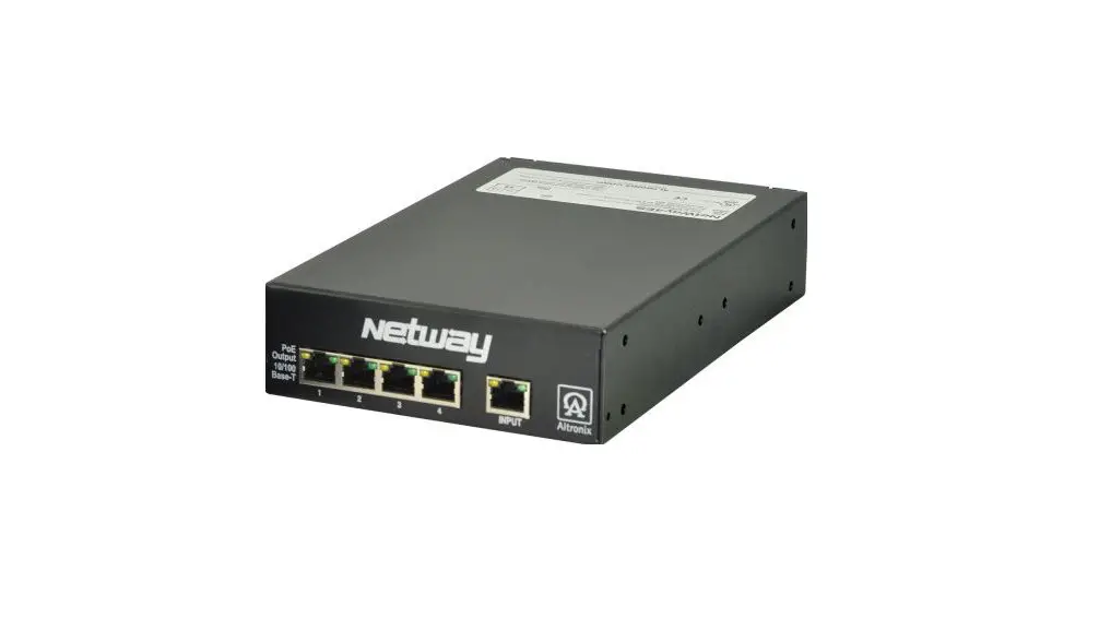 Altronix Netway Netway4el Series Ethernet Over Fiber Poe+ Switch Installation Guide