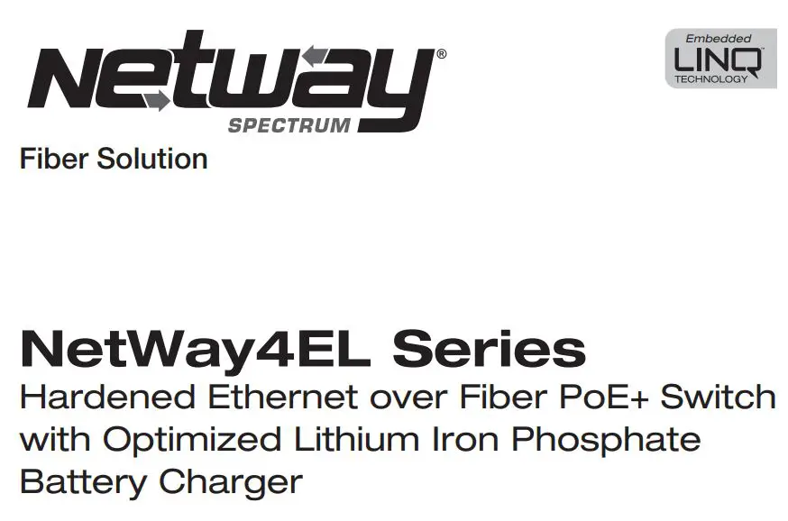 Altronix Netway NetWay4EL Series Ethernet Over Fiber PoE+ Switch Installation Guide