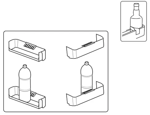 Cylinda K9185NE Series Refrigerator Bottle Holder