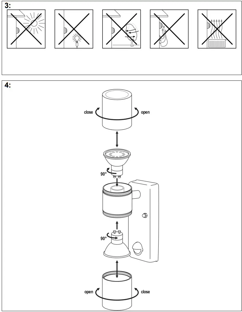 SEBSON WAL SENSOR A LED Wall Light Sensor A LED - Figure 2