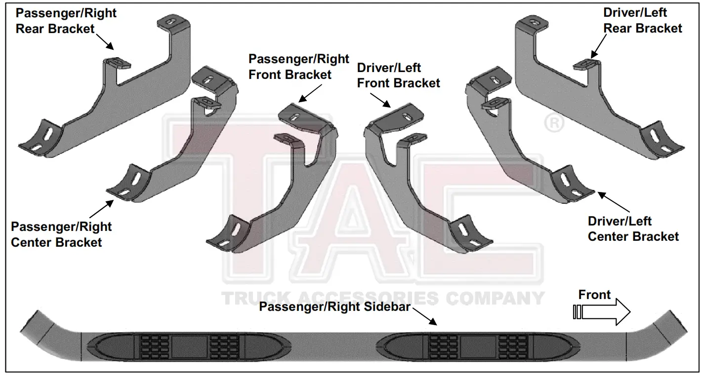 TAC 3S T123T 3 Inch Side Bar