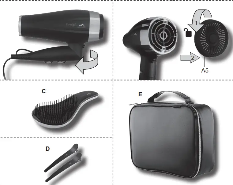 eta Fenite Ionic Hair Dryer-fig3