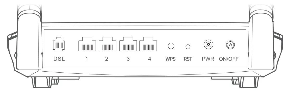 Tenda N300 WiFi VDSL ADSL Modem Router V300 fig 2