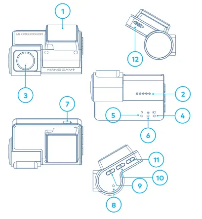 NANOCAM PLUS NCP-DVR100 Full HD Dash Camera with WiFi and Supercapacitor - PRODUCT OVERVIEW