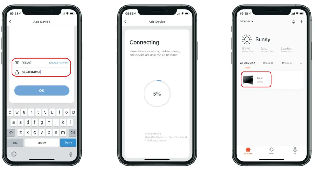 kogan KASGSHT24BA -KASGSHT24WA SMARTERHOME 2400W - configuring