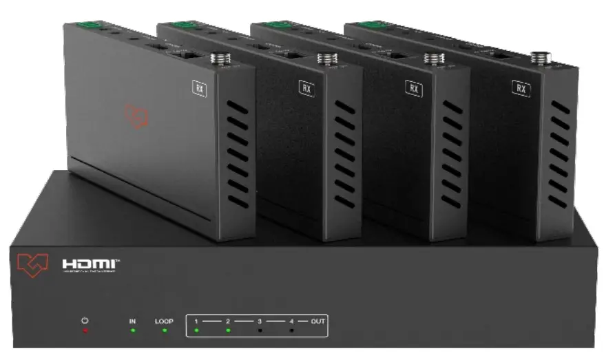 VigilLink VLSP-14HT150 1x4 HDMI 2.0 Splitter over HDBaseT 150m 18Gbps