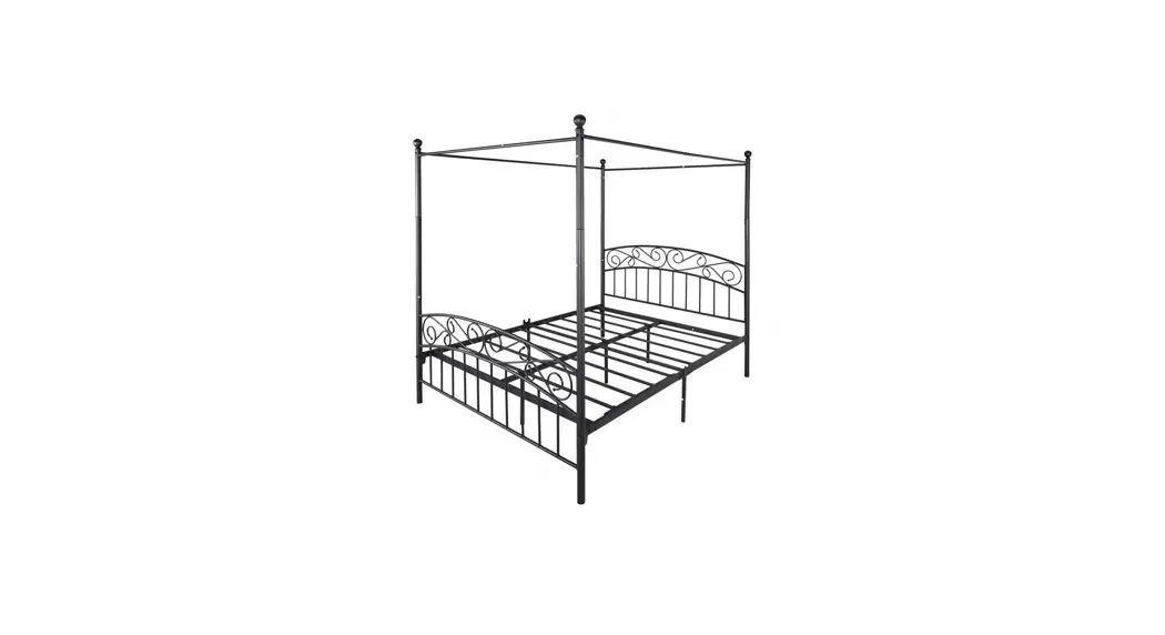 Westsky Bf-715f-bl 53.94 Inch Wide Black Frame Metal Full-size Canopy Bed Instruction Manual Westsky Bf-715f-bl 53.94 Inch Wide Black Frame Metal Full-size Canopy Bed Instruction Manual