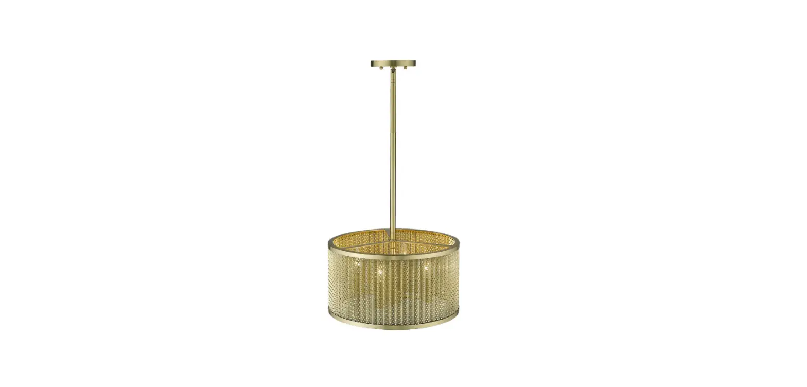 Trend Tp20013gd Basetti Modern Gold Drum Pendant Light Instruction Manual