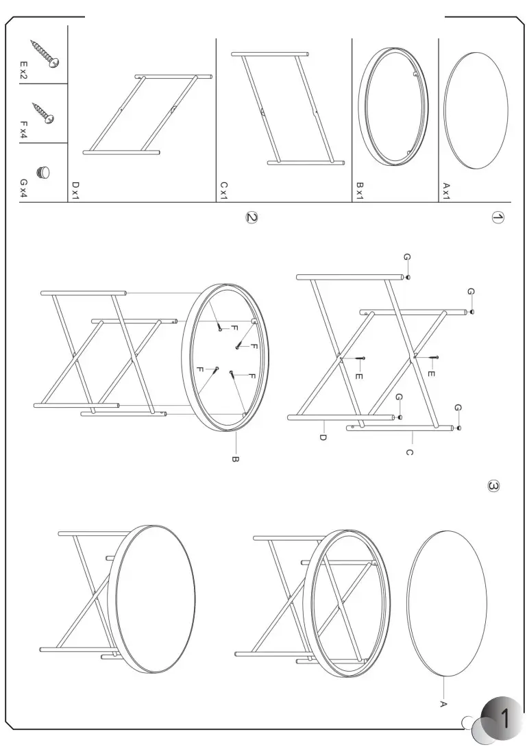 THE HOME DEPOT D01 CT016 Coffee Table - Figure