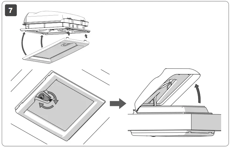 FIAMMA Vent 28 F Roof Light - Fig 7