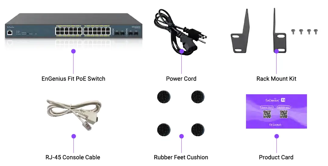 EnGenius EWS7928P-FIT 24-Port 240W Gigabit PoE+ Switch 1