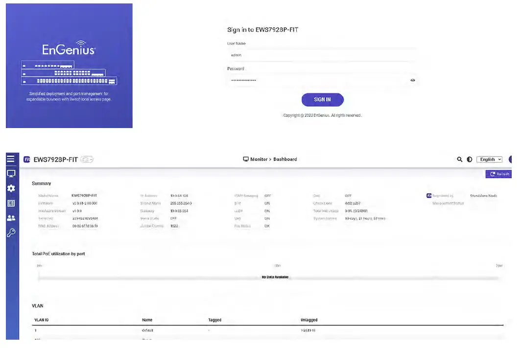 EnGenius EWS7928P-FIT 24-Port 240W Gigabit PoE+ Switch 15
