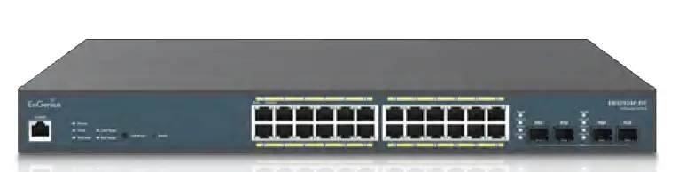 EnGenius EWS7928P-FIT 24-Port 240W Gigabit PoE+ Switch