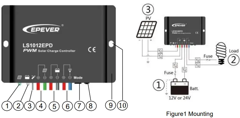 solaV LS 1012 EPD LS-EPD-Series PWM Charge Controller-fig2