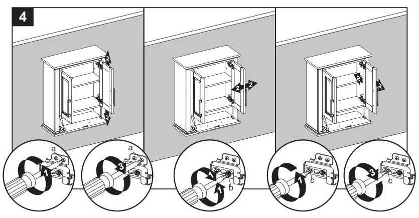 allen roth 1789WC 24 201 Brookview White Wall Cabinet - fig4