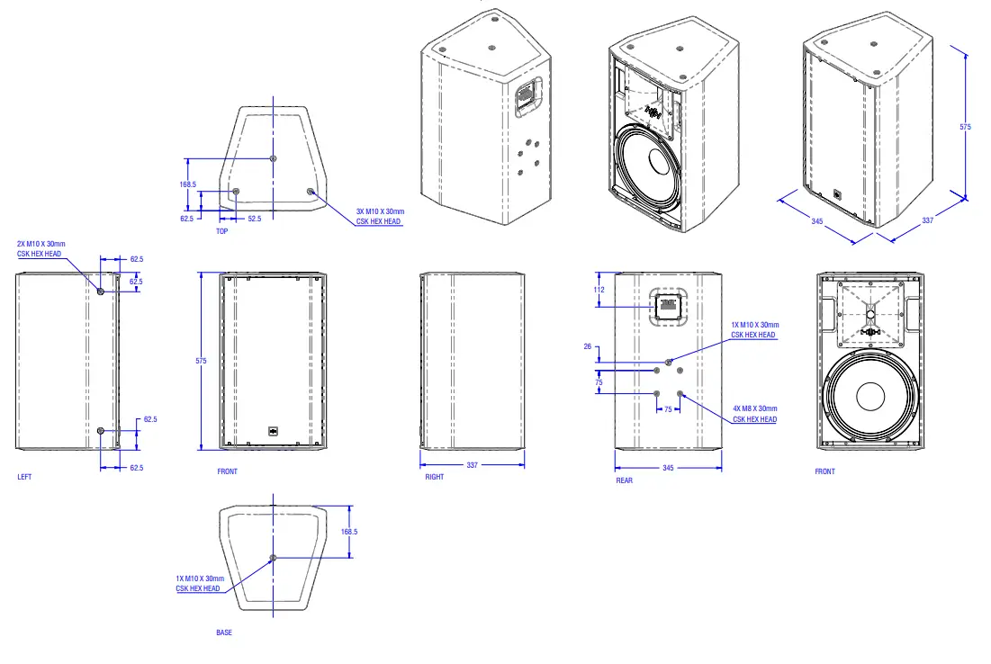 HH electronics TNi-W12PRO Full-Range Loudspeaker System -