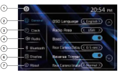 JENSEN DVD Multimedia Receiver with Bluetooth - System Settings