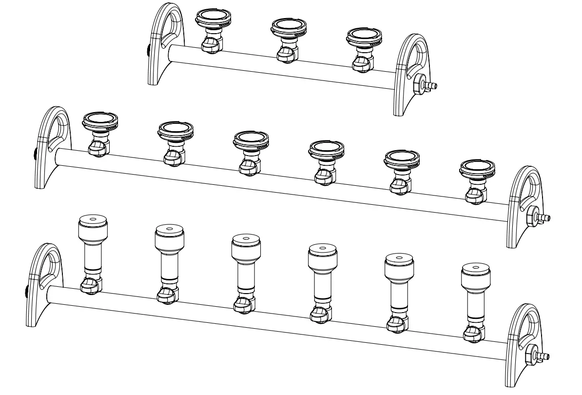 ROCKER MultiVac Series Multi Branch Manifold and Filtration System